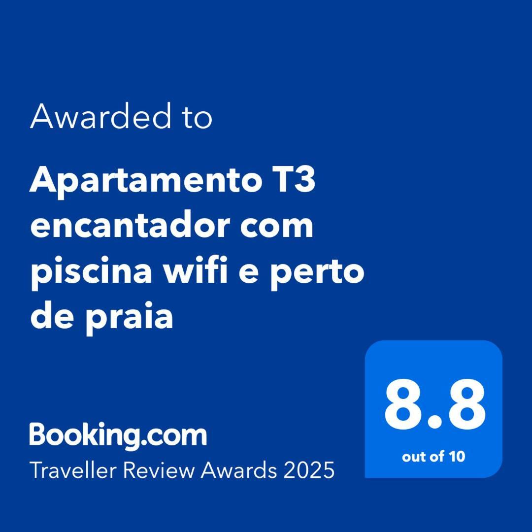 Apartamento T3 Encantador Com Piscina Wifi E Perto De Praia Santa Maria Exterior photo